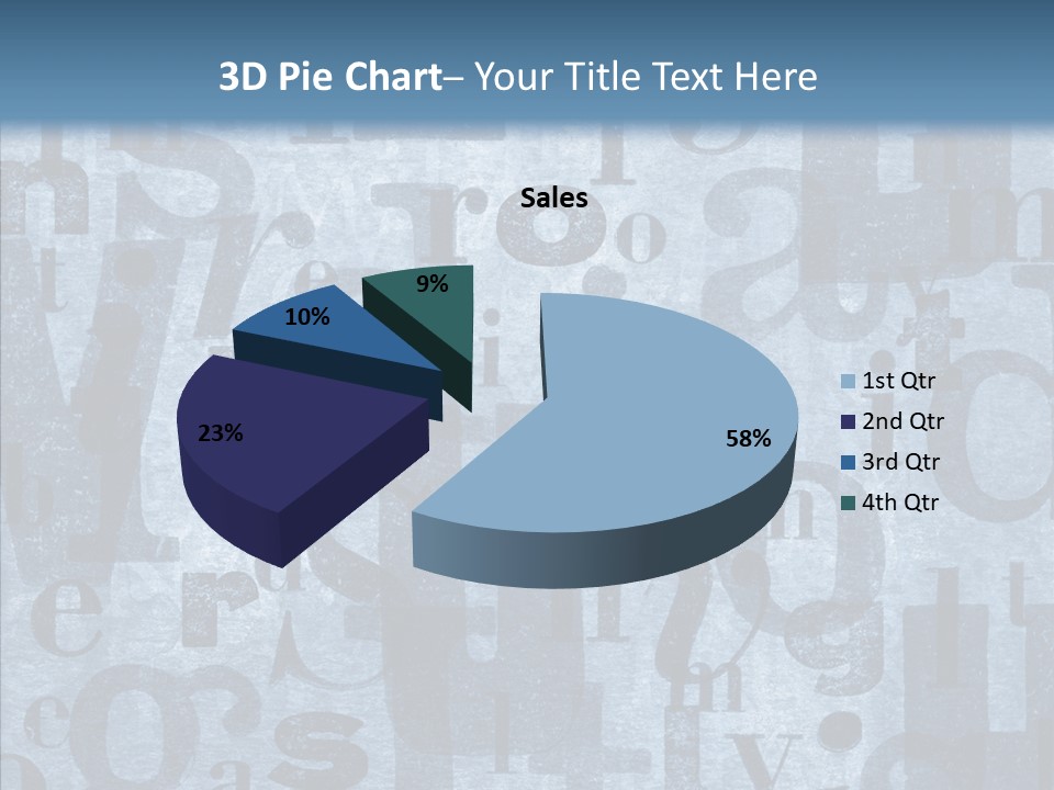 Alphabet Old Letter PowerPoint Template
