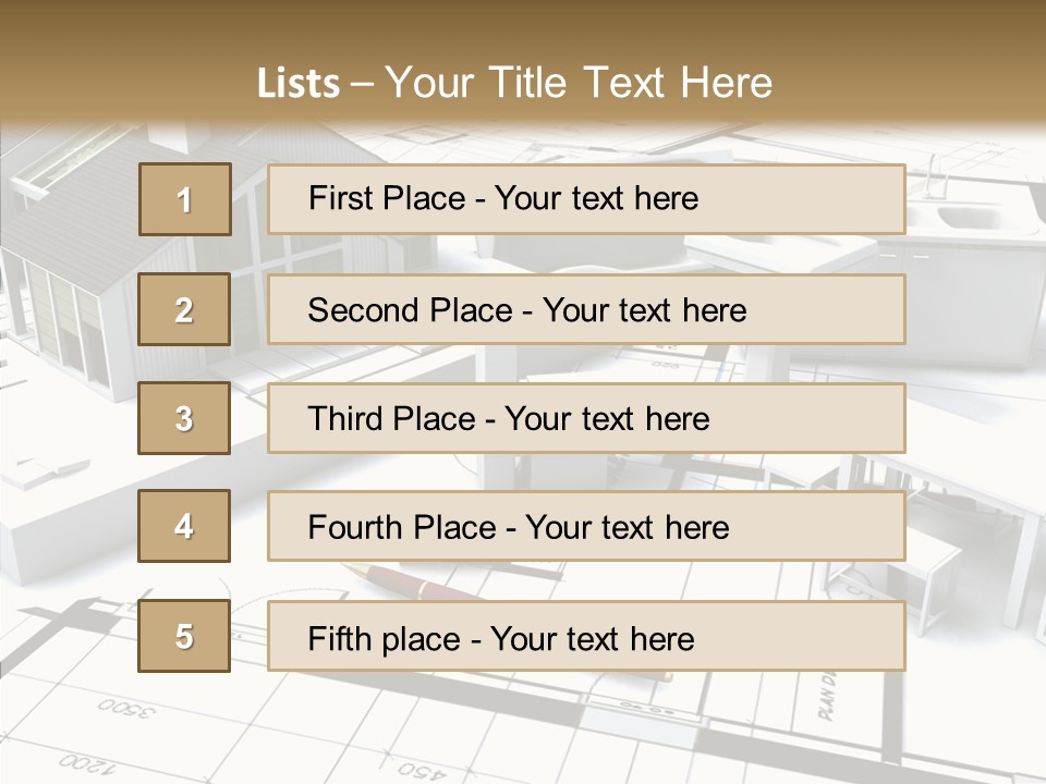 Hammer Reconstruction Graph PowerPoint Template