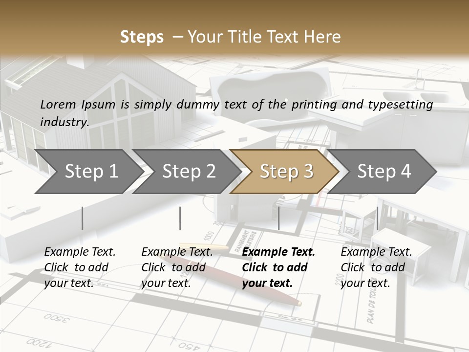 Hammer Reconstruction Graph PowerPoint Template