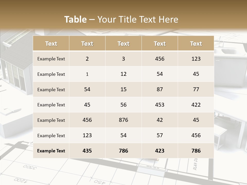 Hammer Reconstruction Graph PowerPoint Template