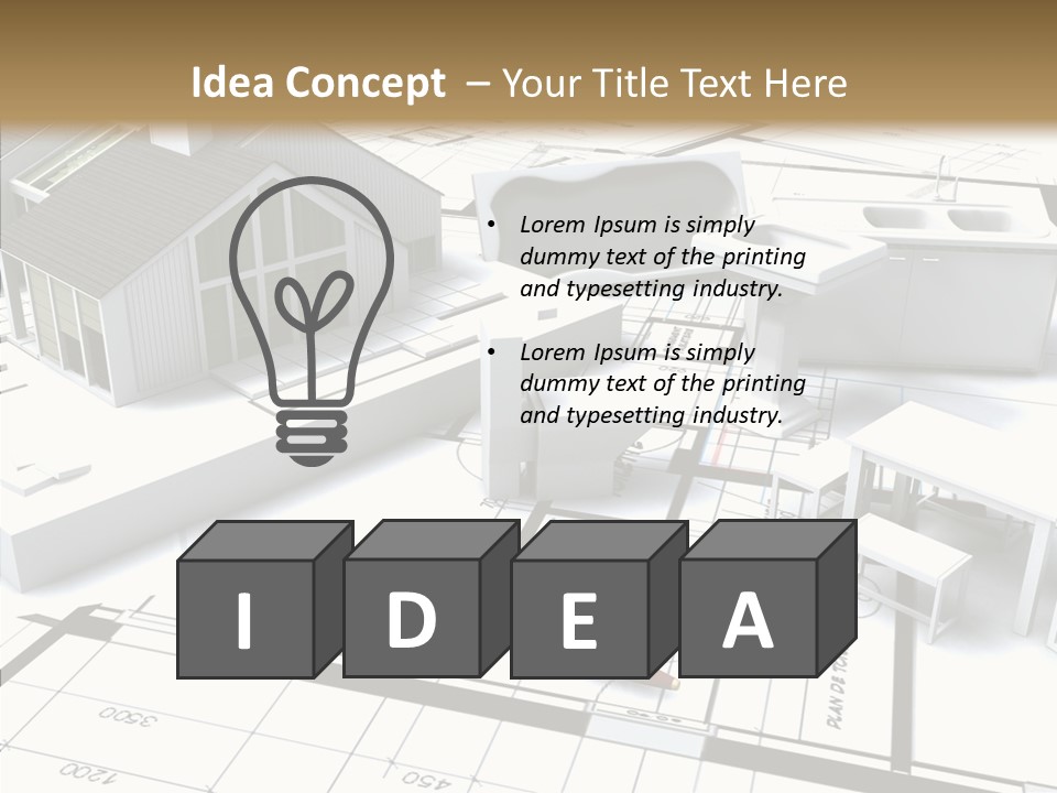 Hammer Reconstruction Graph PowerPoint Template