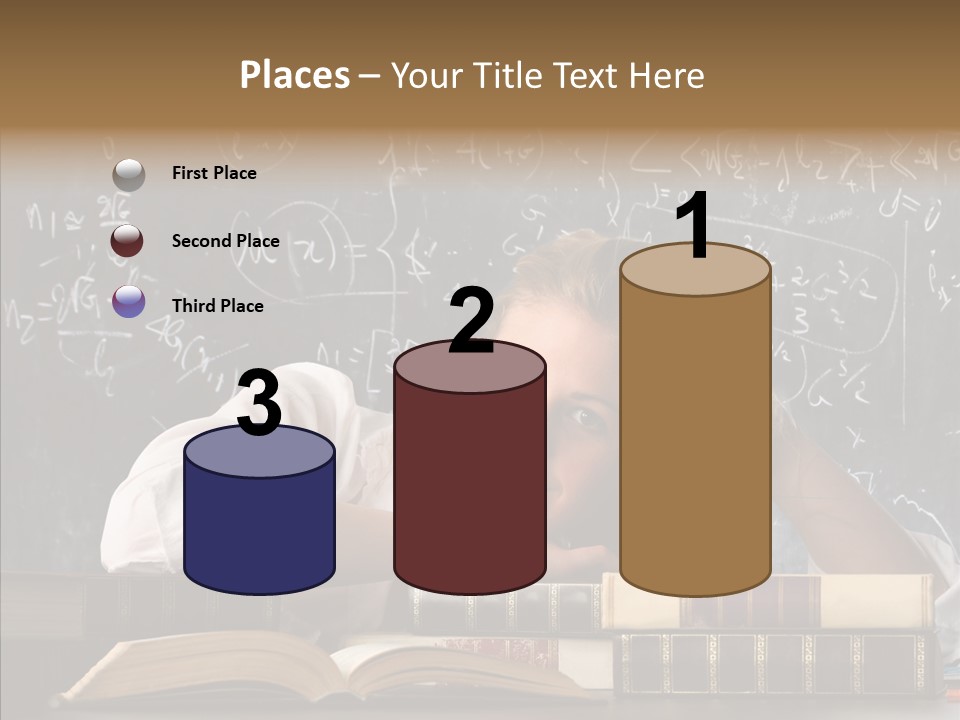 School Beauty Female PowerPoint Template