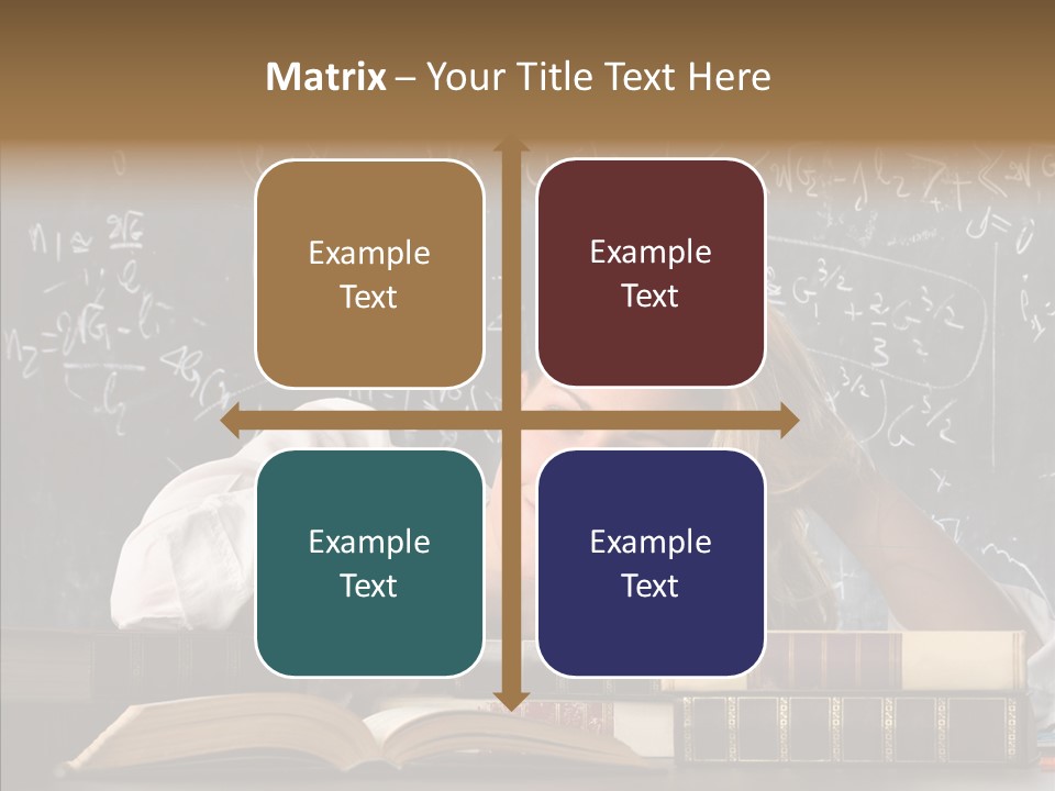 School Beauty Female PowerPoint Template