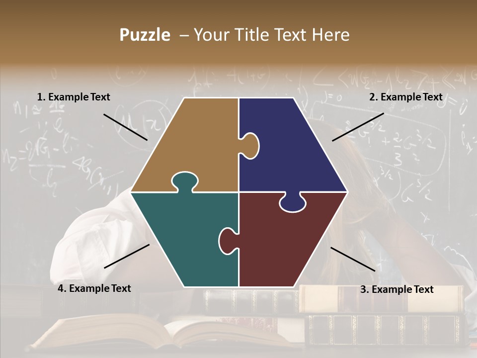 School Beauty Female PowerPoint Template