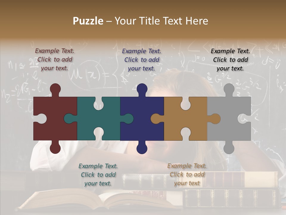 School Beauty Female PowerPoint Template