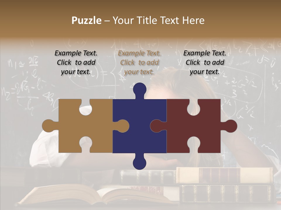 School Beauty Female PowerPoint Template