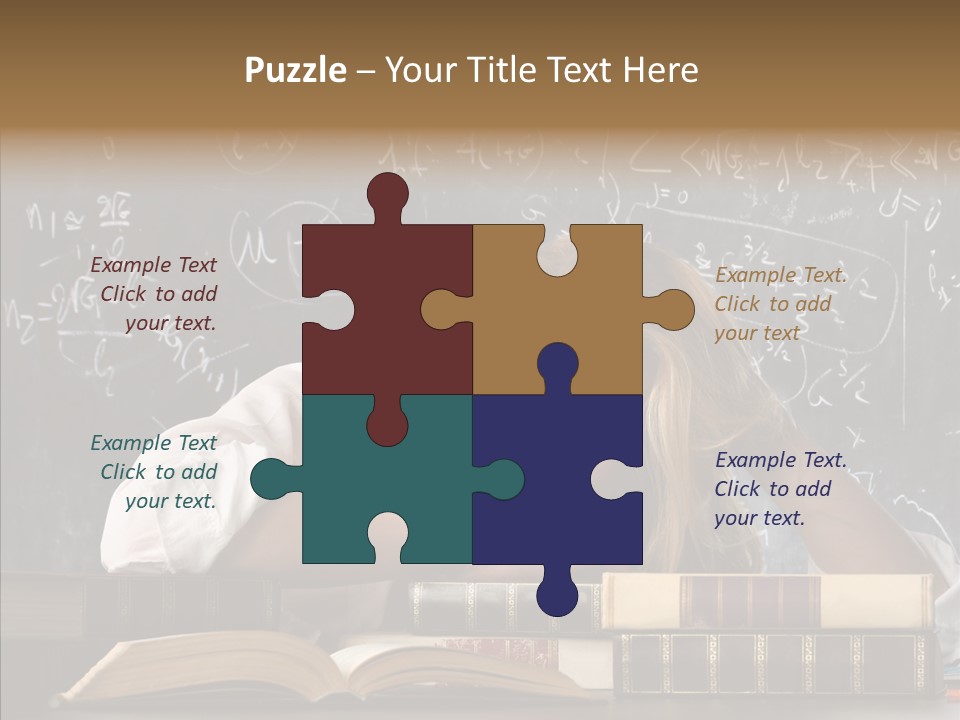 School Beauty Female PowerPoint Template