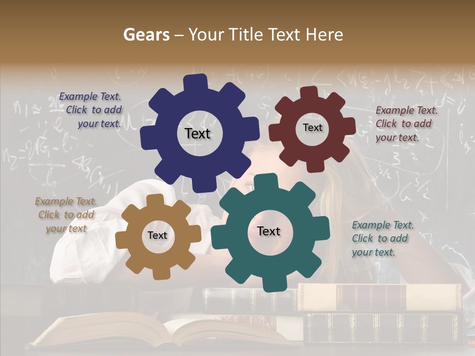 School Beauty Female PowerPoint Template