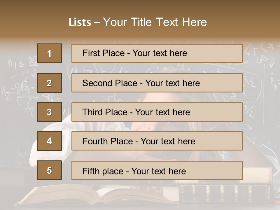 School Beauty Female PowerPoint Template