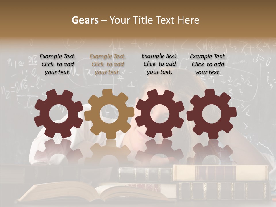 School Beauty Female PowerPoint Template