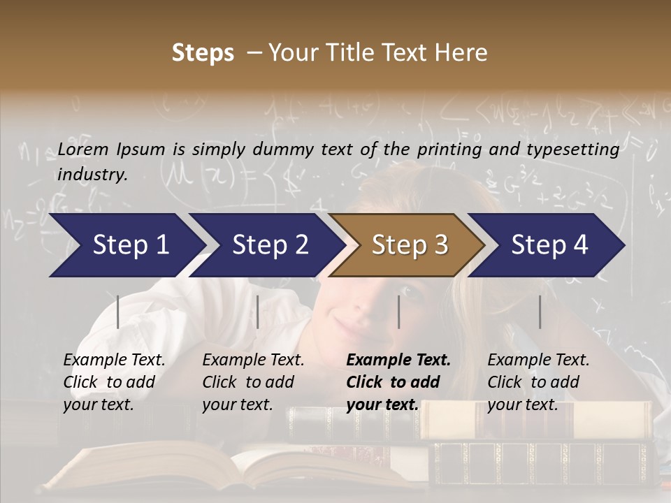 School Beauty Female PowerPoint Template