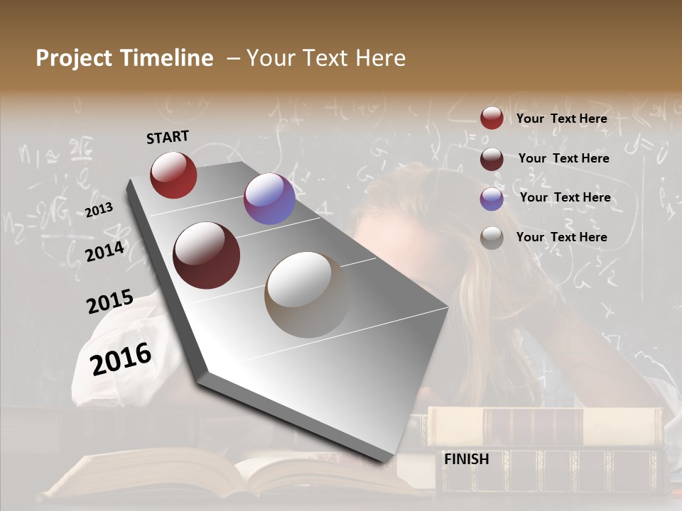 School Beauty Female PowerPoint Template