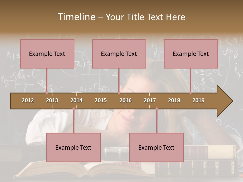 School Beauty Female PowerPoint Template