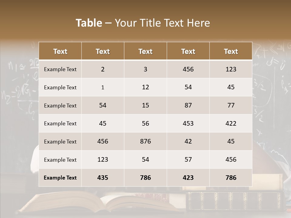 School Beauty Female PowerPoint Template
