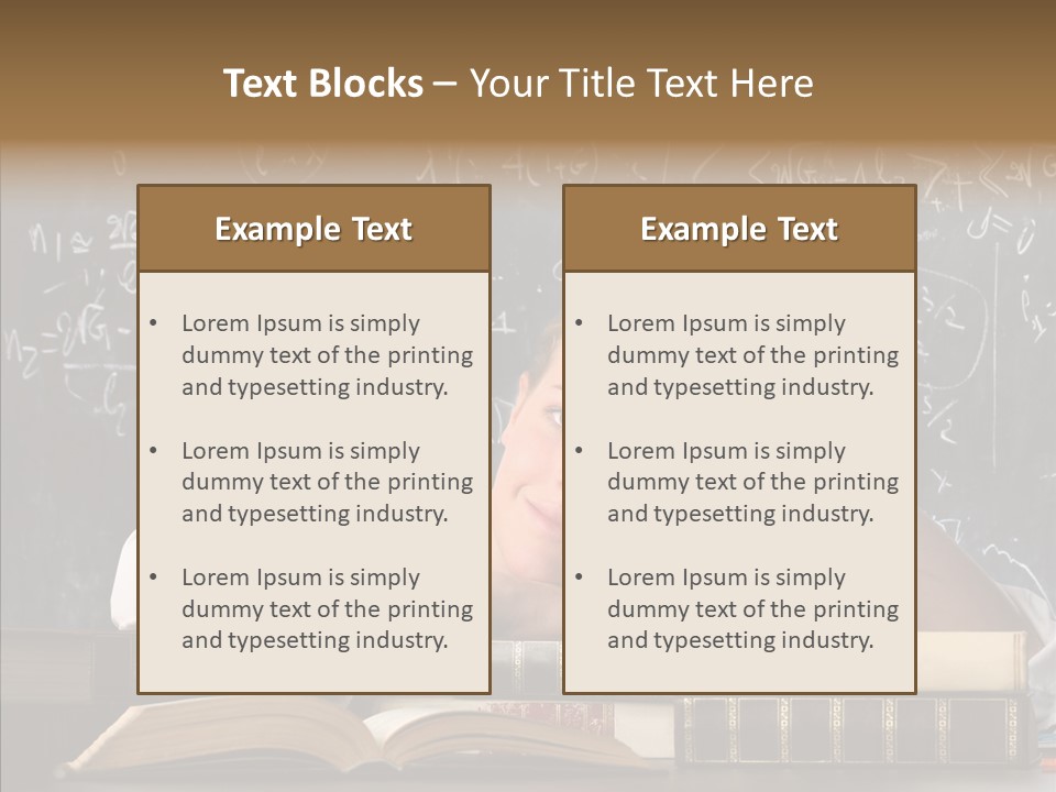 School Beauty Female PowerPoint Template