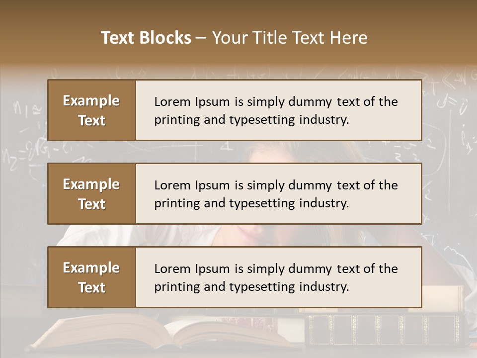 School Beauty Female PowerPoint Template