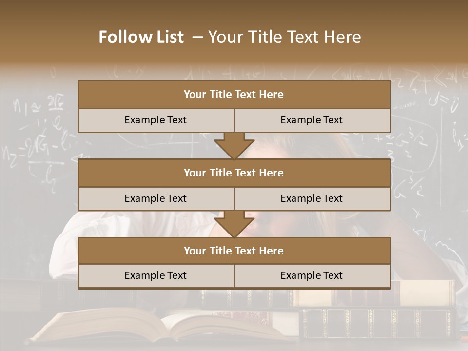 School Beauty Female PowerPoint Template