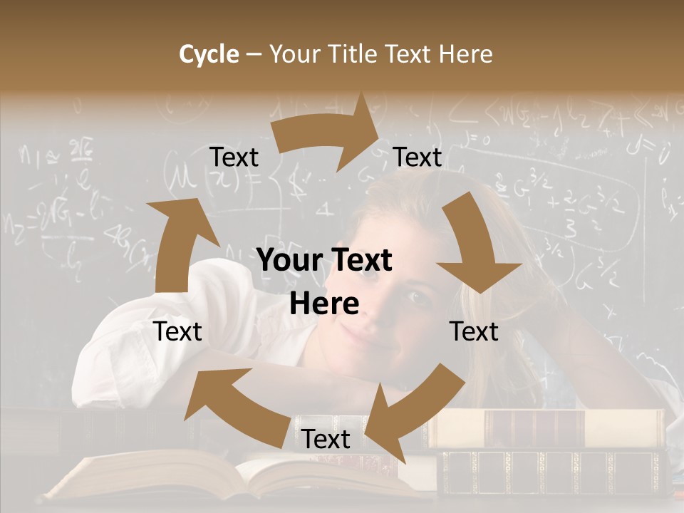 School Beauty Female PowerPoint Template