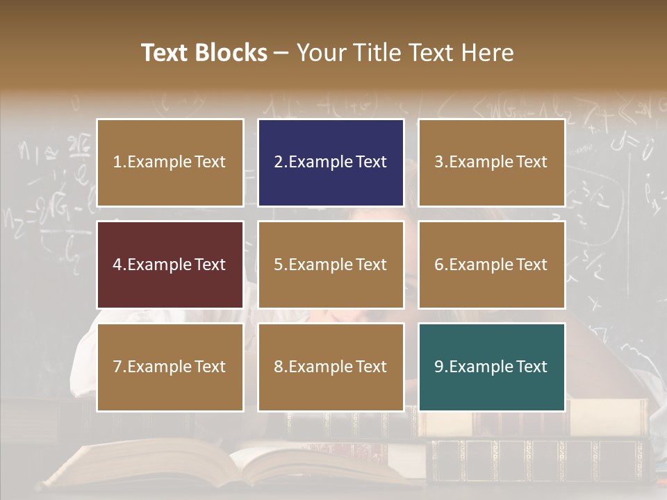 School Beauty Female PowerPoint Template