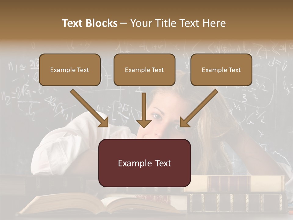 School Beauty Female PowerPoint Template