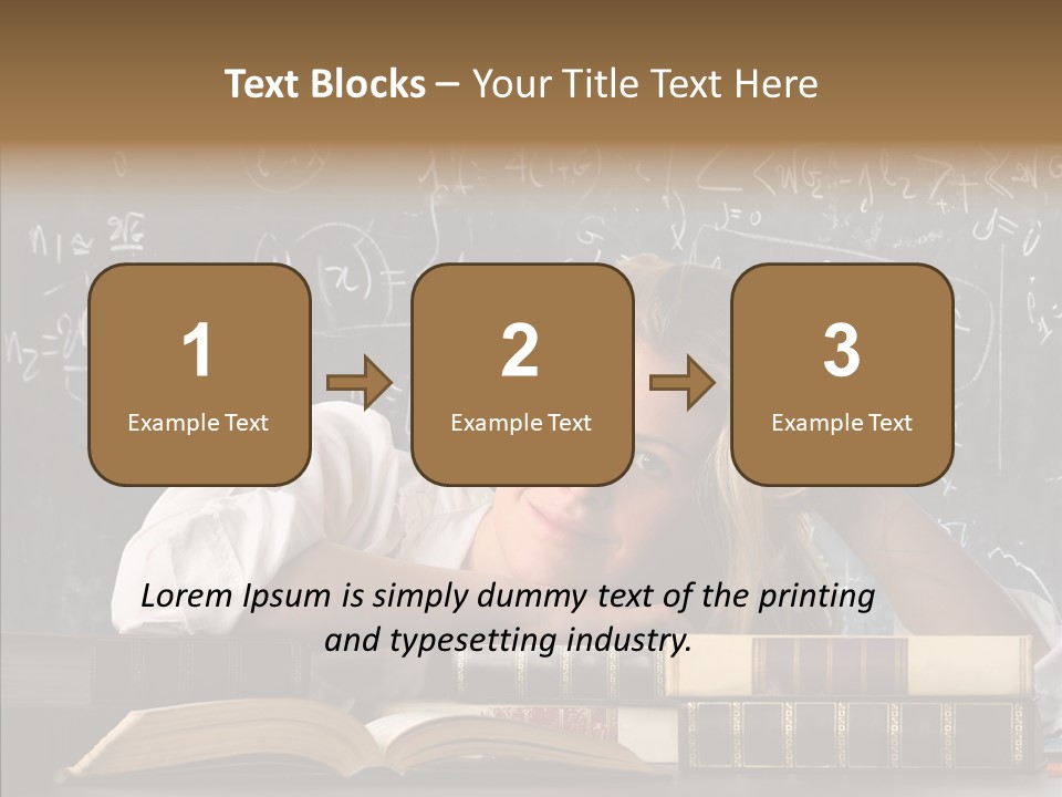 School Beauty Female PowerPoint Template