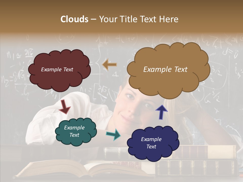 School Beauty Female PowerPoint Template