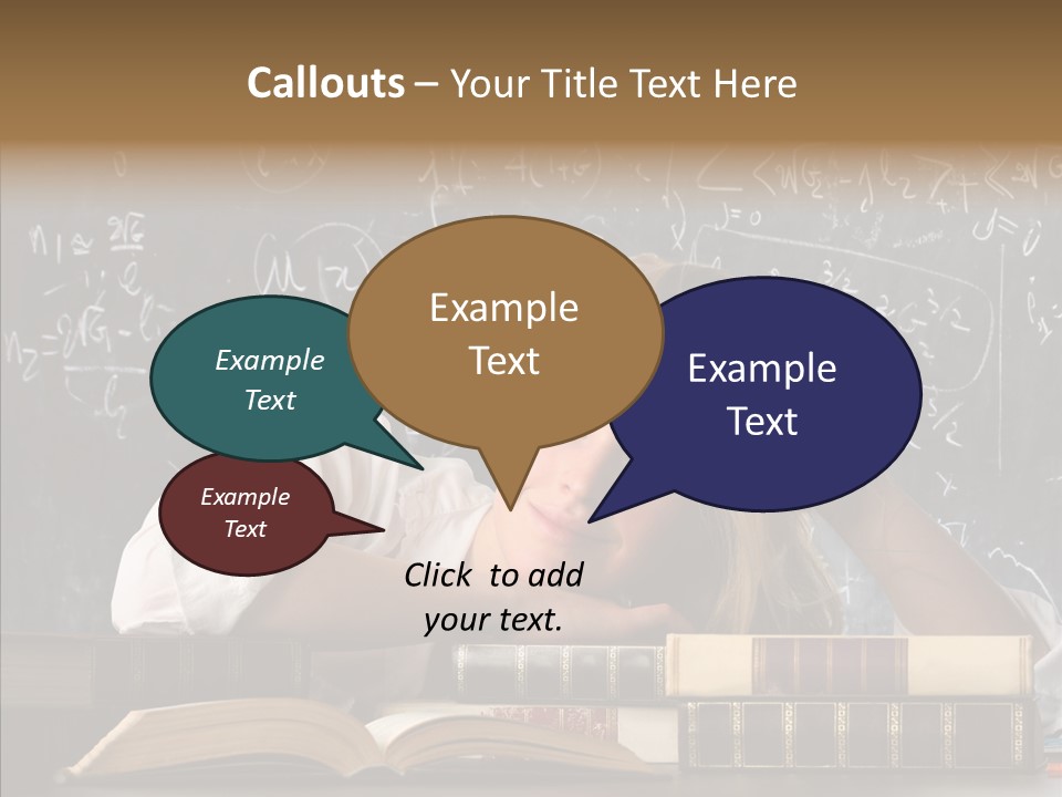 School Beauty Female PowerPoint Template