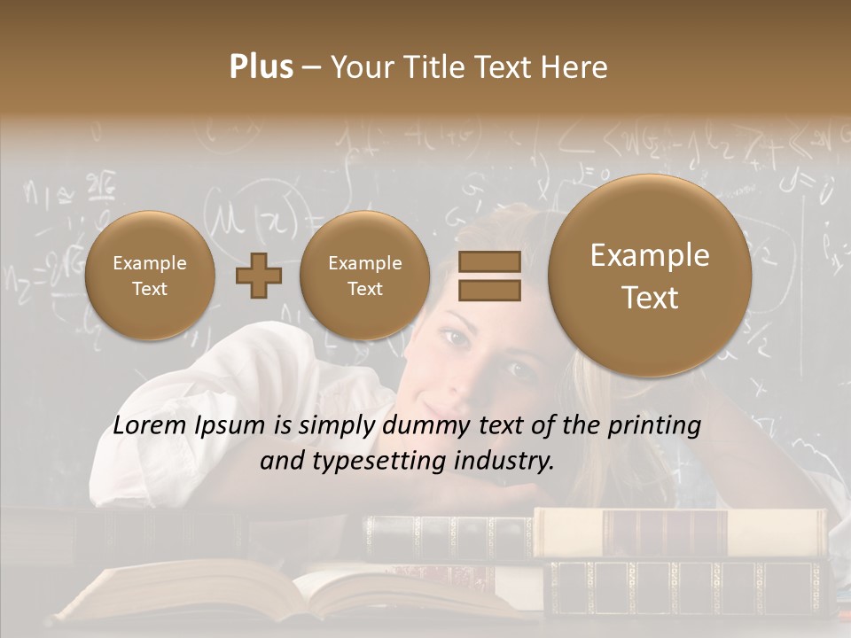School Beauty Female PowerPoint Template
