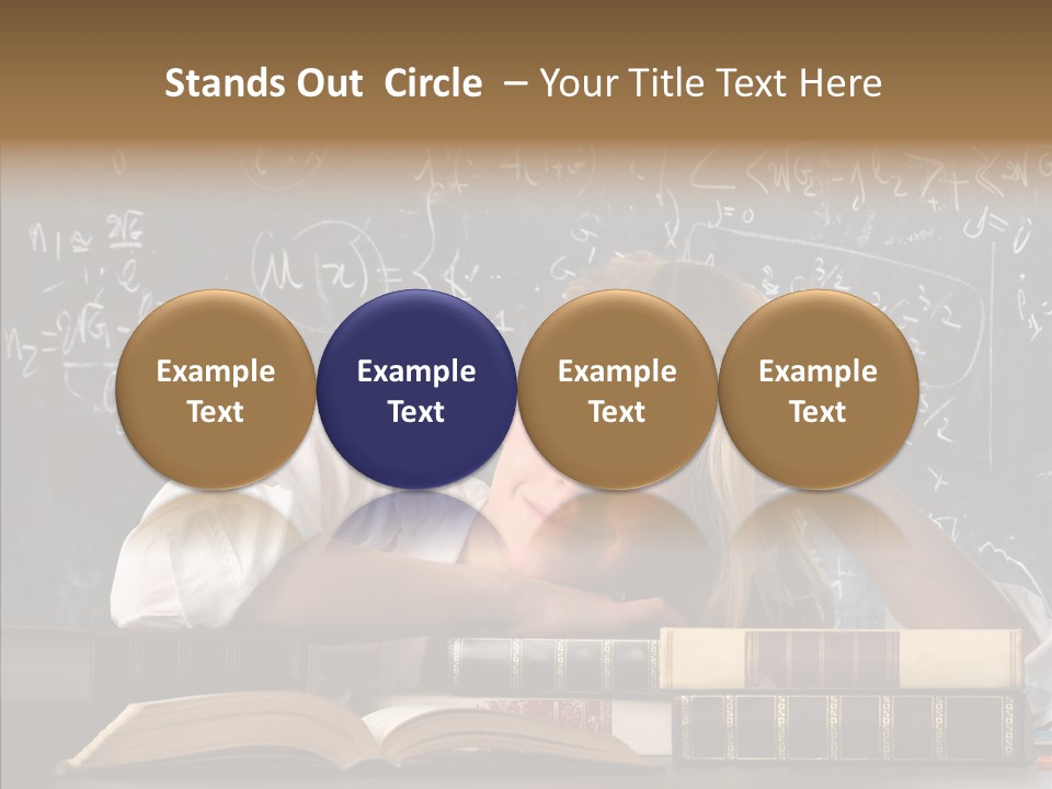 School Beauty Female PowerPoint Template