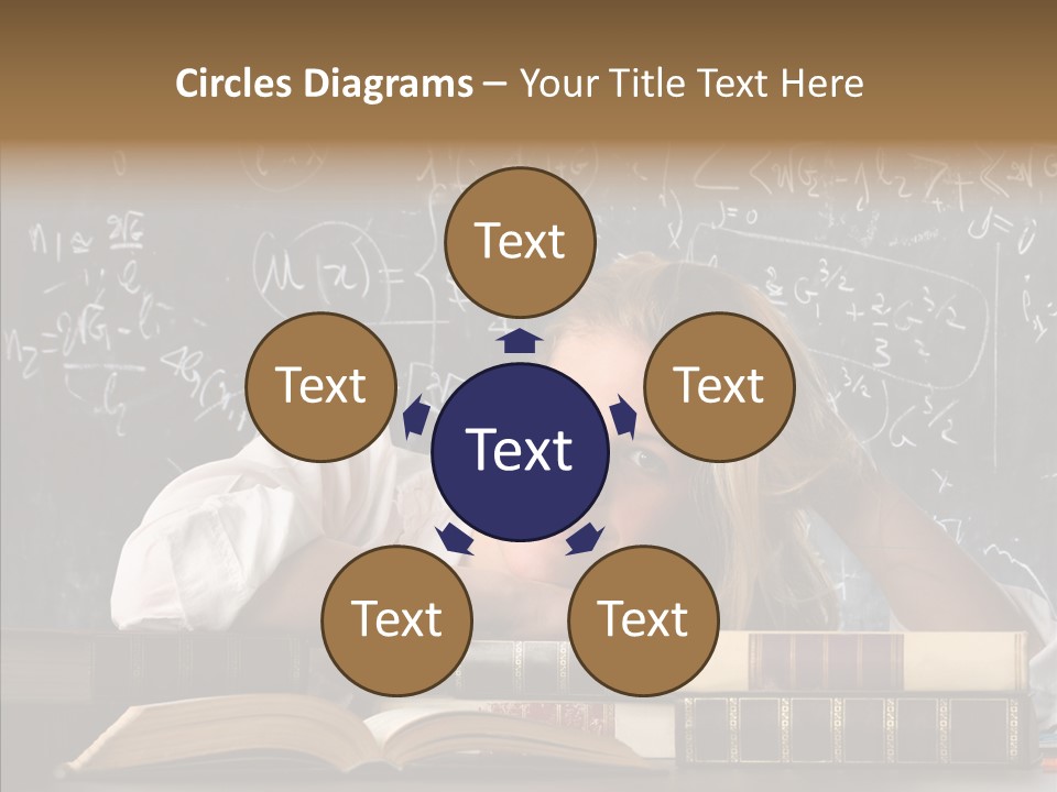 School Beauty Female PowerPoint Template