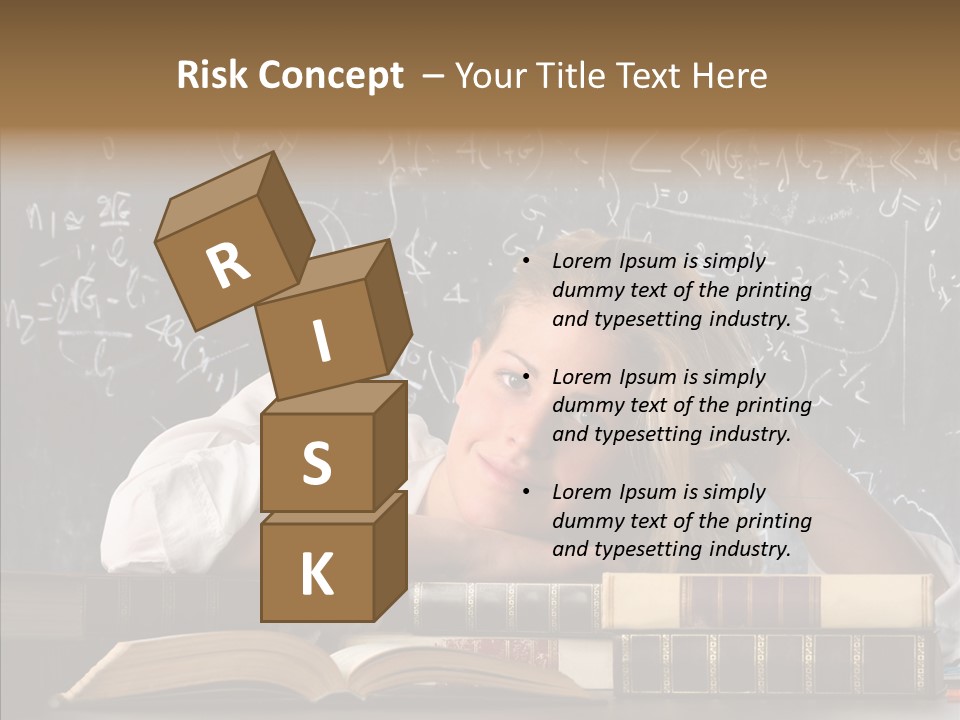 School Beauty Female PowerPoint Template