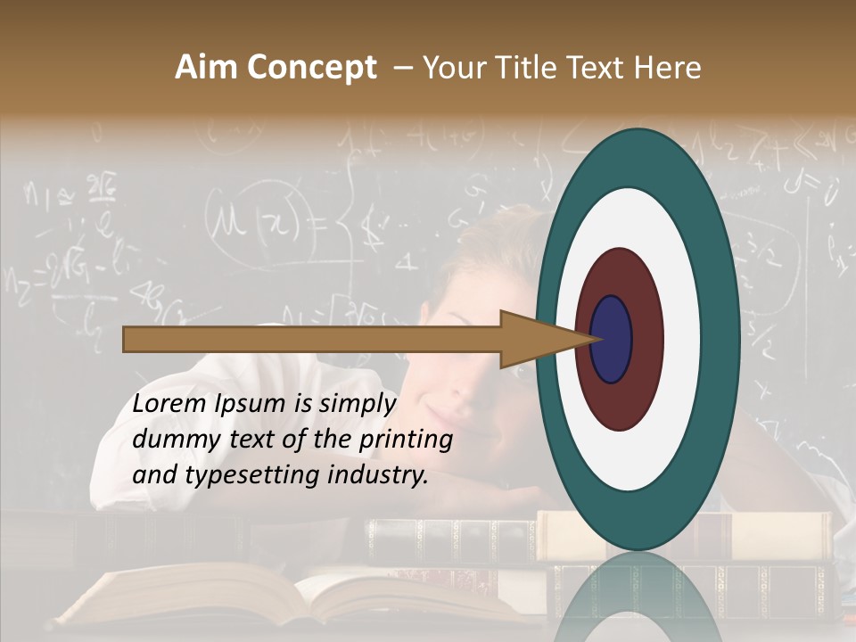 School Beauty Female PowerPoint Template