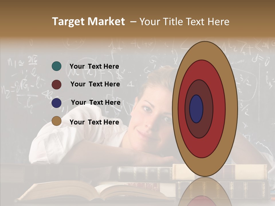 School Beauty Female PowerPoint Template