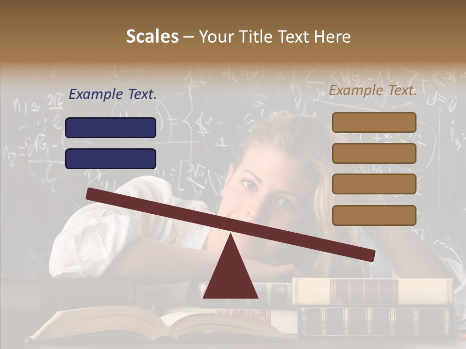 School Beauty Female PowerPoint Template