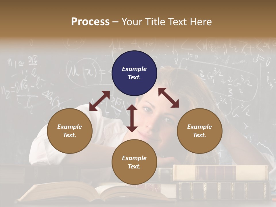 School Beauty Female PowerPoint Template