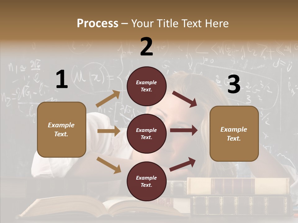 School Beauty Female PowerPoint Template