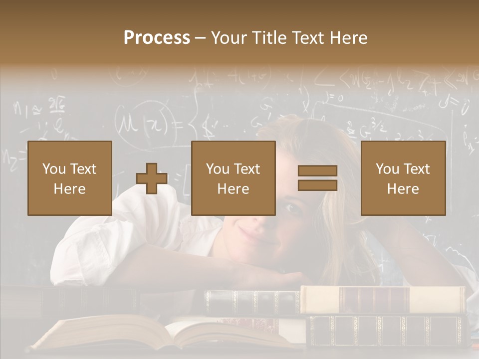 School Beauty Female PowerPoint Template