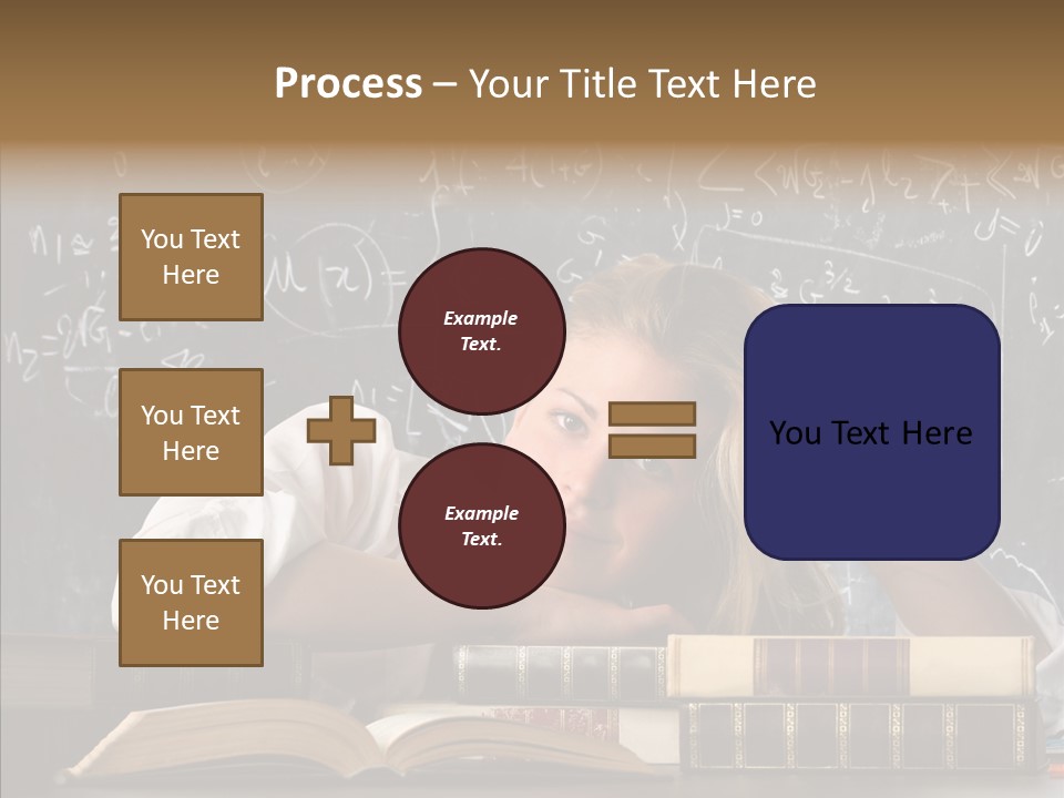 School Beauty Female PowerPoint Template