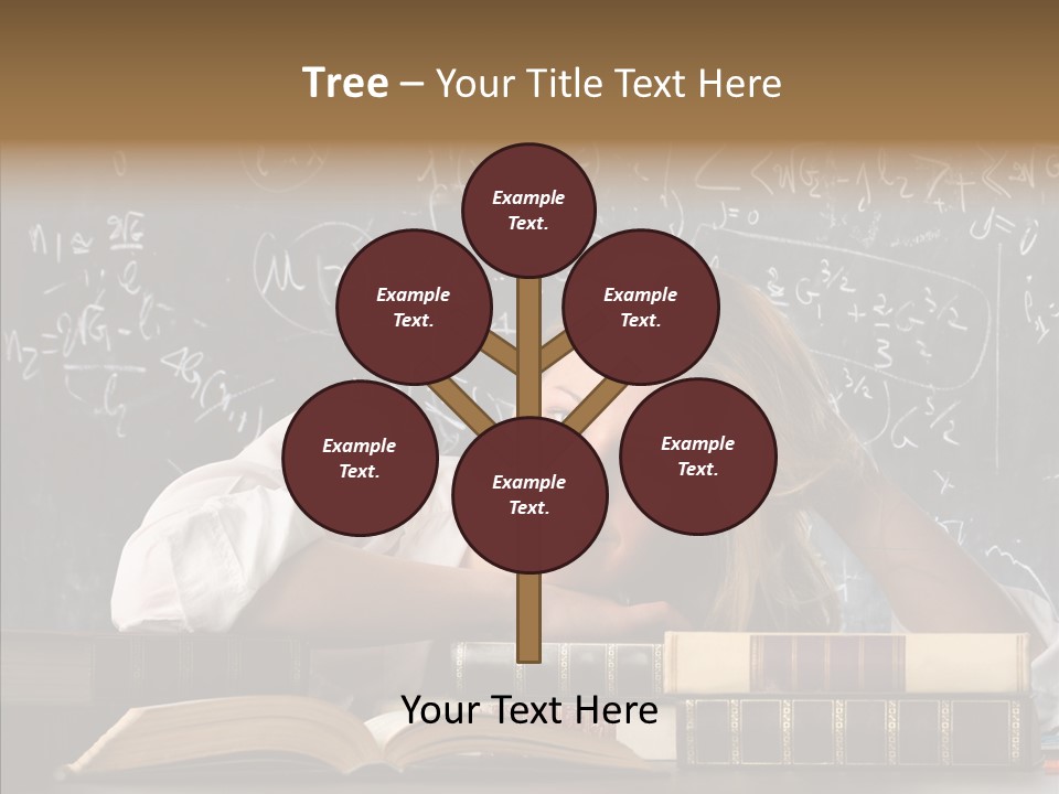 School Beauty Female PowerPoint Template