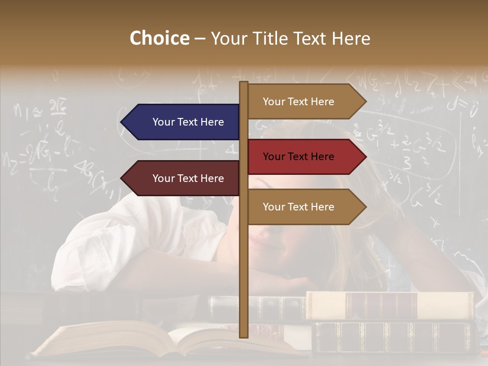 School Beauty Female PowerPoint Template