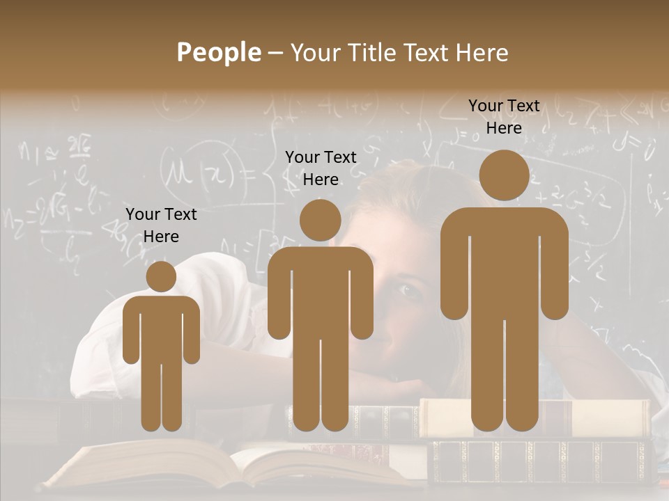 School Beauty Female PowerPoint Template