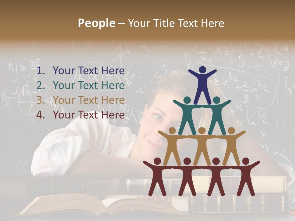 School Beauty Female PowerPoint Template