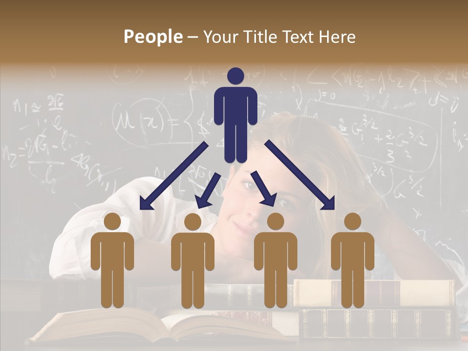 School Beauty Female PowerPoint Template