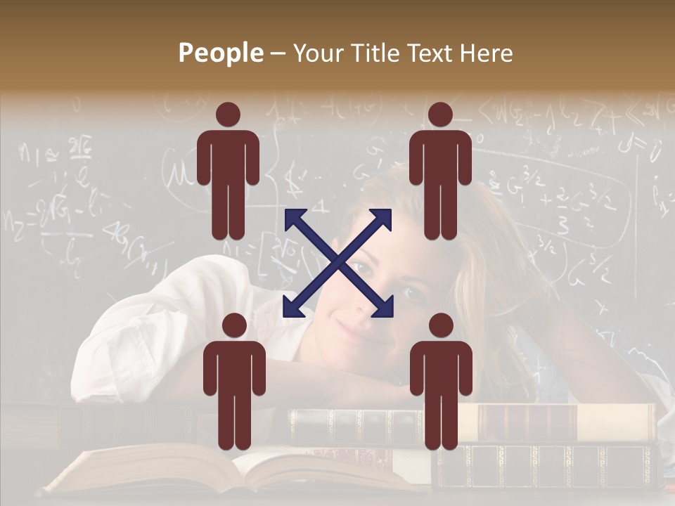 School Beauty Female PowerPoint Template