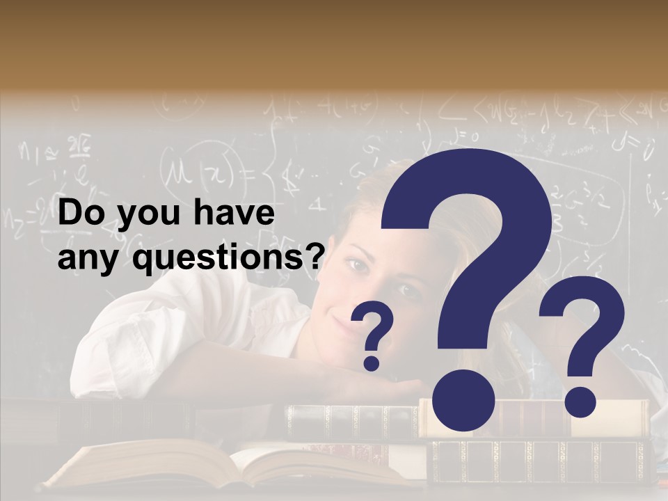 School Beauty Female PowerPoint Template