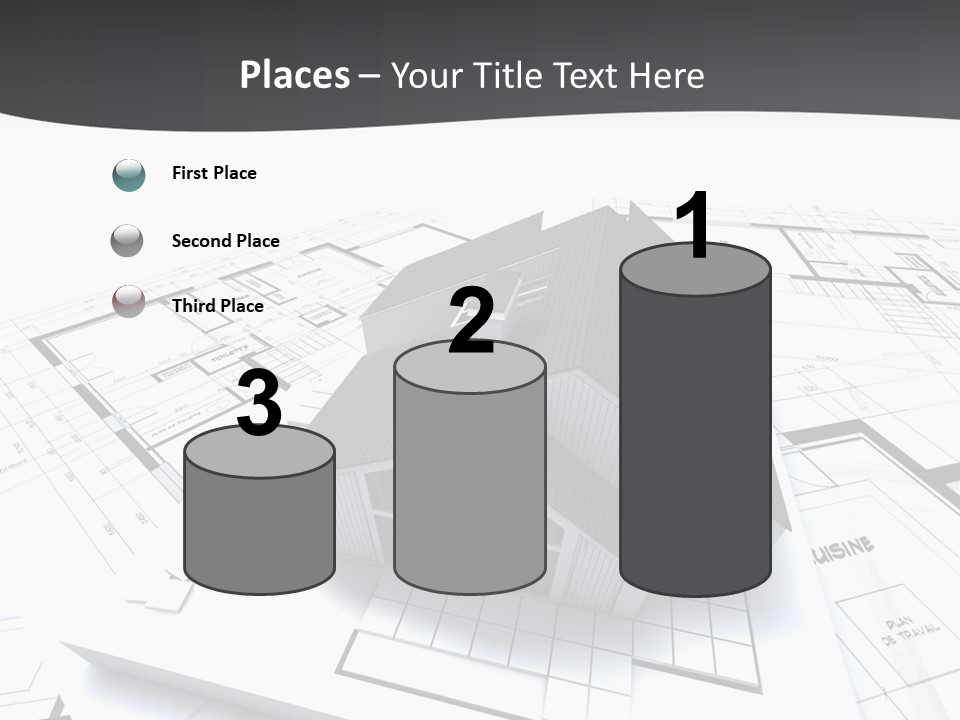 Fireplace Plan Diagram PowerPoint Template