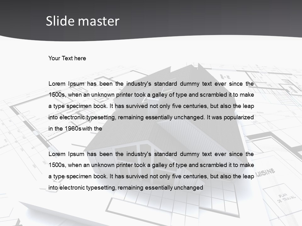 Fireplace Plan Diagram PowerPoint Template