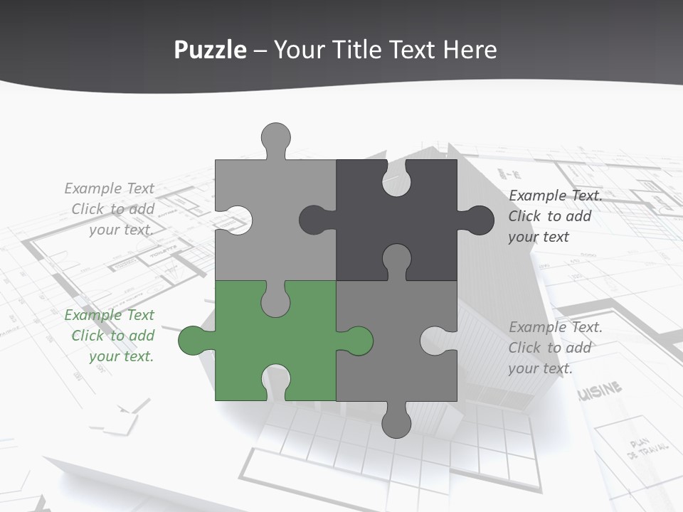 Fireplace Plan Diagram PowerPoint Template