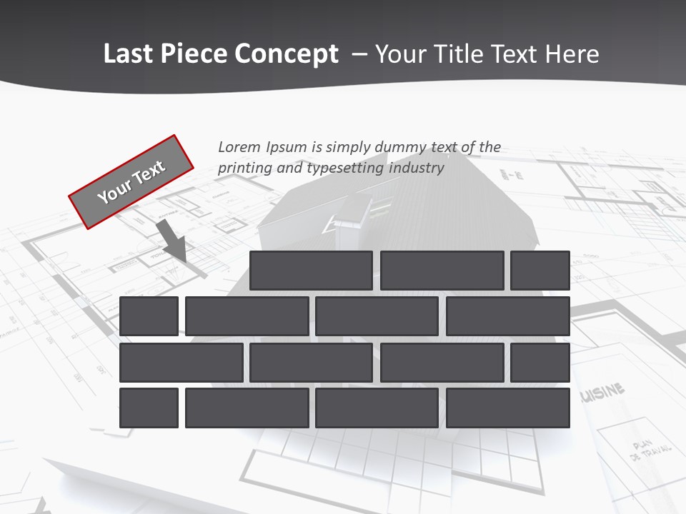 Fireplace Plan Diagram PowerPoint Template