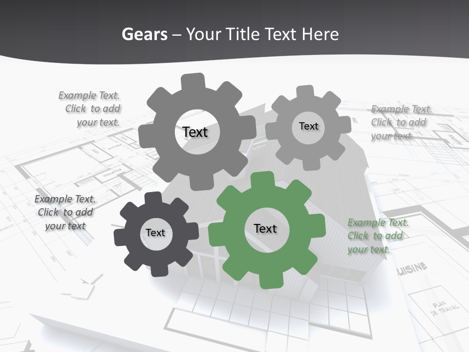 Fireplace Plan Diagram PowerPoint Template